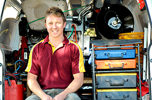 Peter, one of our El Dorado Hills plumbers is in his fully loaded truck